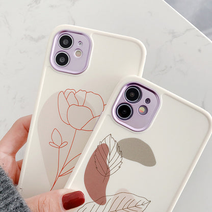 Compatible With , Compatible With  , Vintage Leaf Flower  Phone Case Shockproof Soft Back Cover 1618131359846