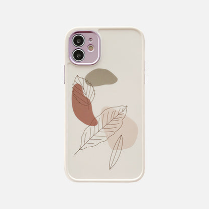 Compatible With , Compatible With  , Vintage Leaf Flower  Phone Case Shockproof Soft Back Cover 1618131359847