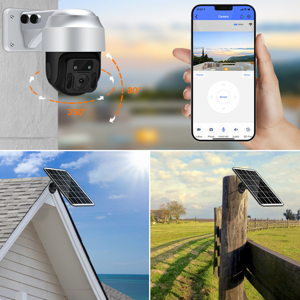 Solar Powered Wireless WiFi Surveillance Camera 1618135110859
