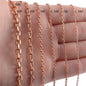 Supply European And American Simple Stainless Steel Angle Chain, Keel With Chain, Stainless Steel Rose Gold Necklace, Pendant