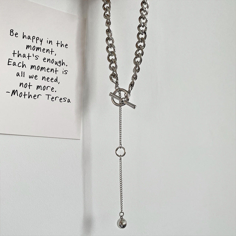 Necklace Female Ins Hip Hop Long Trendy Net Red Cold Wind 1618196085046