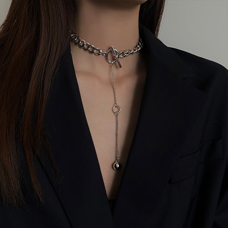 Necklace Female Ins Hip Hop Long Trendy Net Red Cold Wind 1618196085051