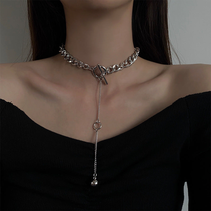 Necklace Female Ins Hip Hop Long Trendy Net Red Cold Wind 1618196152986
