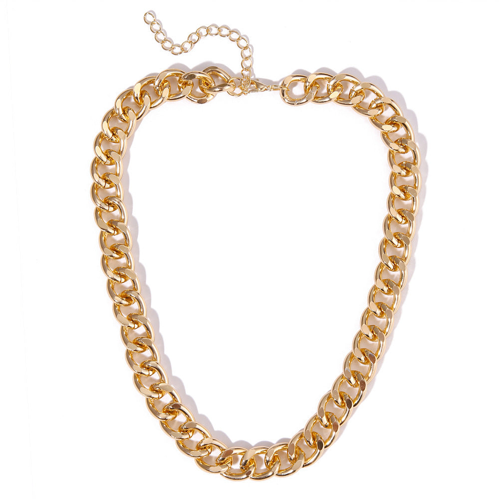 Short Item With Thick Chain Net Red Metal Necklace Simple Atmosphere Trend Choker Clavicle Chain 1618213957800 ab9590f6 5773 