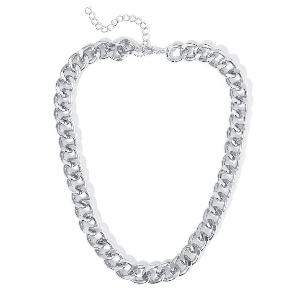 Short Item With Thick Chain Net Red Metal Necklace Simple Atmosphere Trend Choker Clavicle Chain 1618213957805