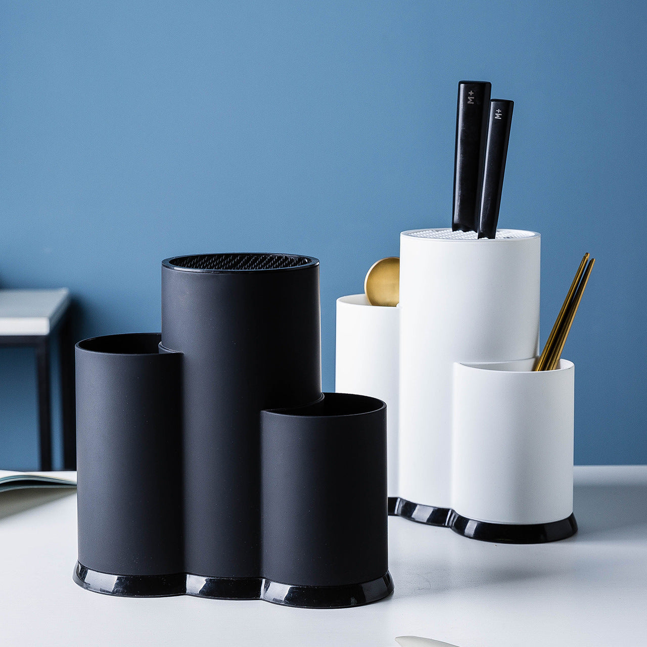 TPR Material Knife Holder Cutting Board Kitchen Supplies Knife Holder Knife Holder Shelves Multifunctional Storage Rack 16182