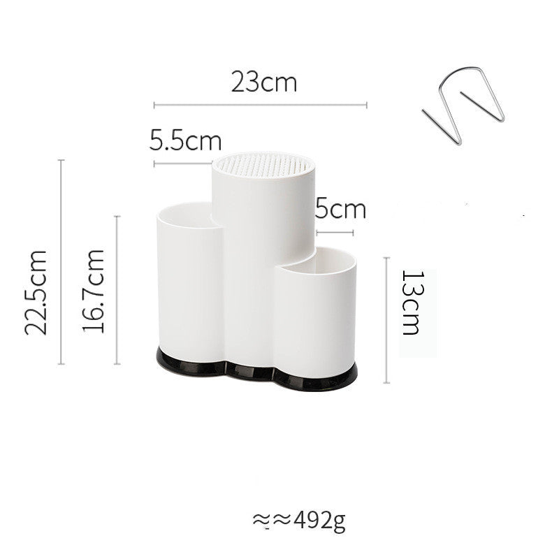 TPR Material Knife Holder Cutting Board Kitchen Supplies Knife Holder Knife Holder Shelves Multifunctional Storage Rack 16182