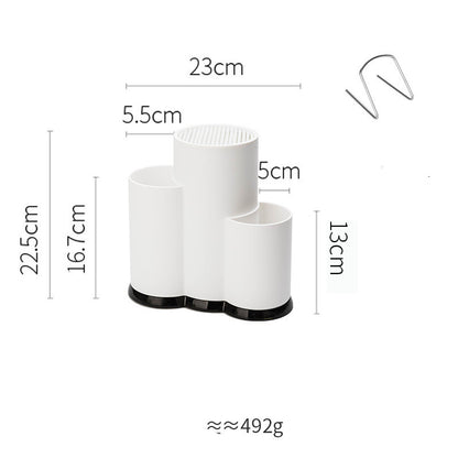 TPR Material Knife Holder Cutting Board Kitchen Supplies Knife Holder Knife Holder Shelves Multifunctional Storage Rack 16182