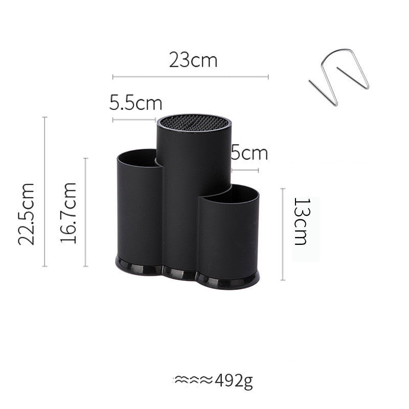 TPR Material Knife Holder Cutting Board Kitchen Supplies Knife Holder Knife Holder Shelves Multifunctional Storage Rack 16182