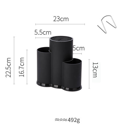 TPR Material Knife Holder Cutting Board Kitchen Supplies Knife Holder Knife Holder Shelves Multifunctional Storage Rack 16182