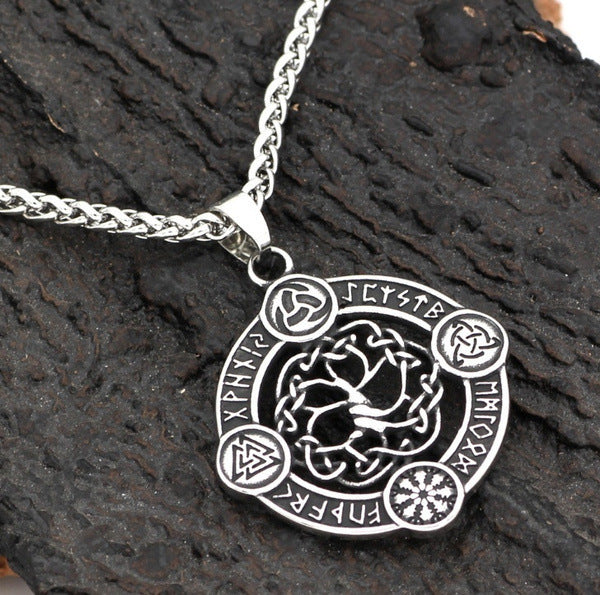 Men'S Wise Hot Life Tree In Europe And America Without Chain, Viking Accessories Nordic Style Pendant Pt406 1618283352273