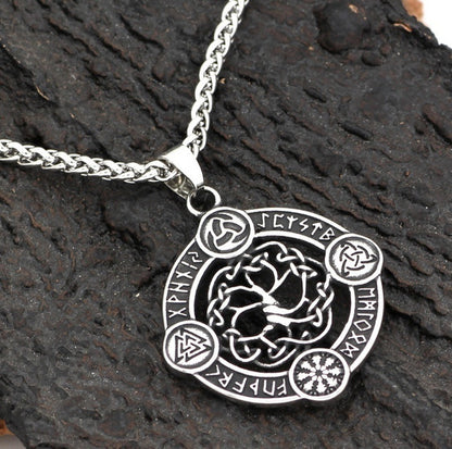 Men'S Wise Hot Life Tree In Europe And America Without Chain, Viking Accessories Nordic Style Pendant Pt406 1618283352273