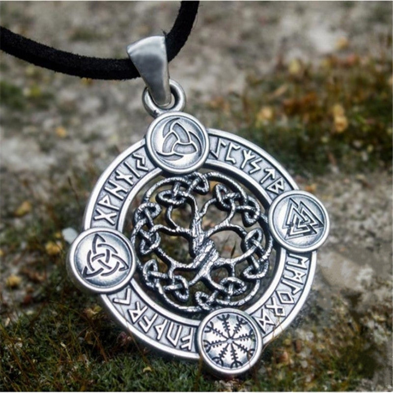 Men'S Wise Hot Life Tree In Europe And America Without Chain, Viking Accessories Nordic Style Pendant Pt406 1618283352276