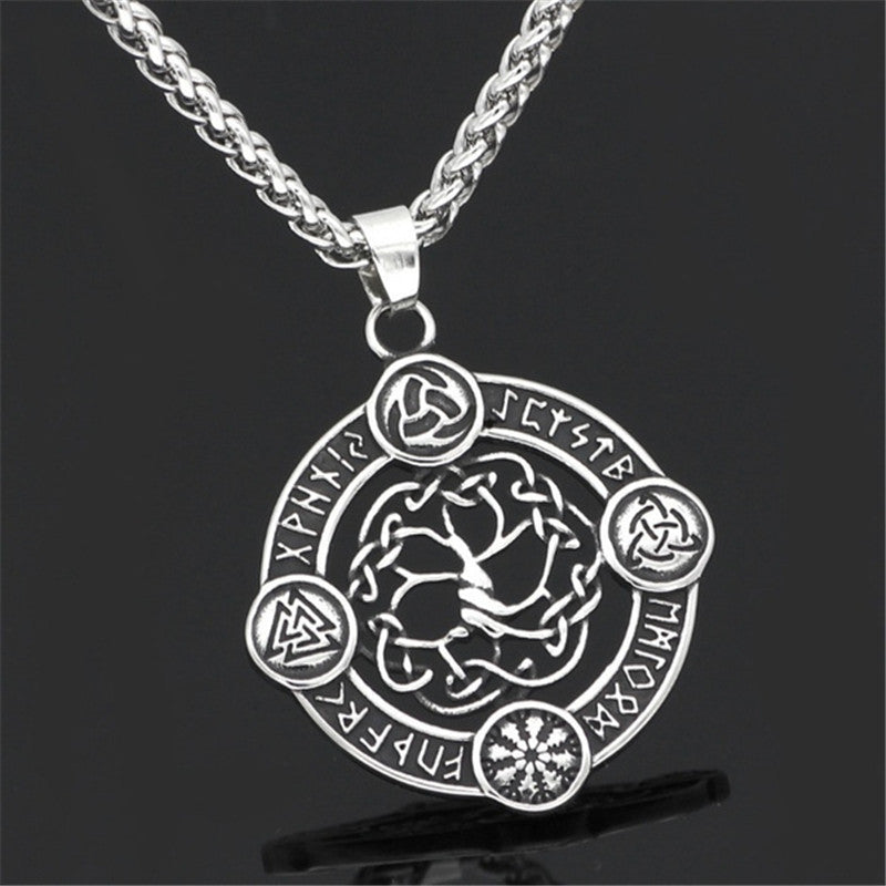 Men'S Wise Hot Life Tree In Europe And America Without Chain, Viking Accessories Nordic Style Pendant Pt406 1618283352277