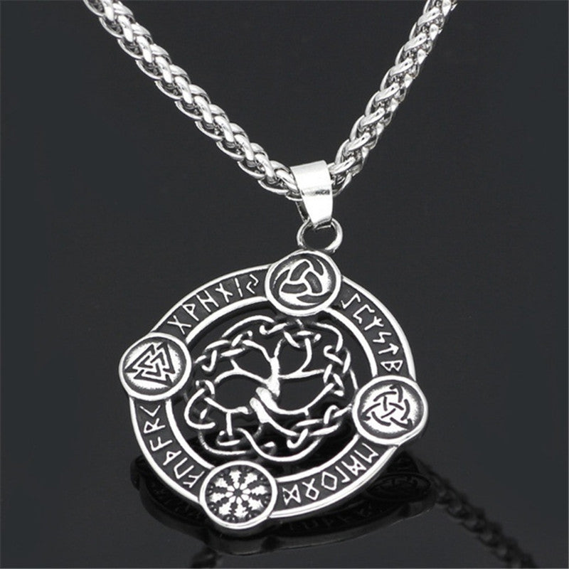 Men'S Wise Hot Life Tree In Europe And America Without Chain, Viking Accessories Nordic Style Pendant Pt406 1618283352299