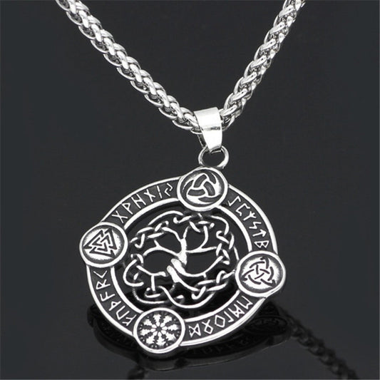 Men'S Wise Hot Life Tree In Europe And America Without Chain, Viking Accessories Nordic Style Pendant Pt406 1618283352299