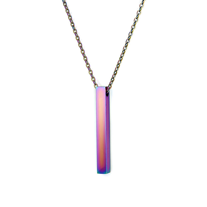 Fashion Simple Pendant Necklace for Men Women Stainless Steel Geometric Interlocking Chain Choker Male Jewelry Accessories Gi