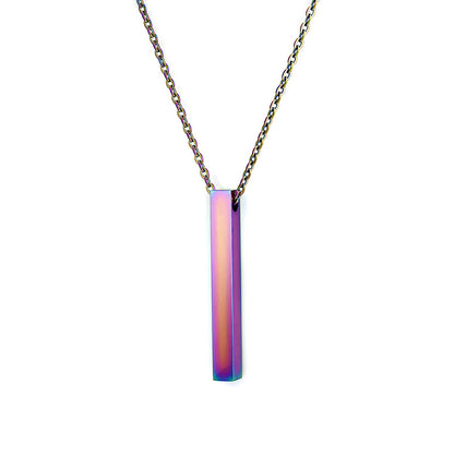 Fashion Simple Pendant Necklace for Men Women Stainless Steel Geometric Interlocking Chain Choker Male Jewelry Accessories Gi