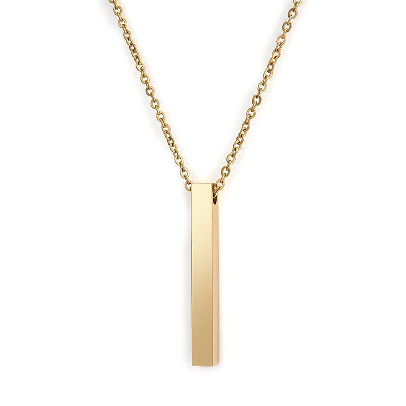 Fashion Simple Pendant Necklace for Men Women Stainless Steel Geometric Interlocking Chain Choker Male Jewelry Accessories Gi