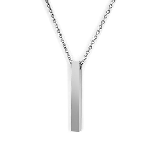 Fashion Simple Pendant Necklace for Men Women Stainless Steel Geometric Interlocking Chain Choker Male Jewelry Accessories Gi