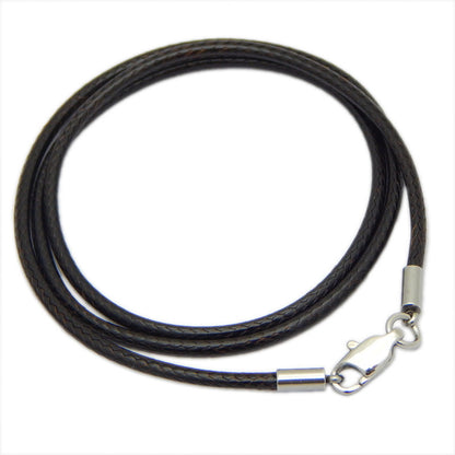 Necklace Rope Crystal Pendant Rope Leather Rope Gold Jewelry Lanyard Jade Pendant Men And Women Red Steel Buckle Wax Rope Who