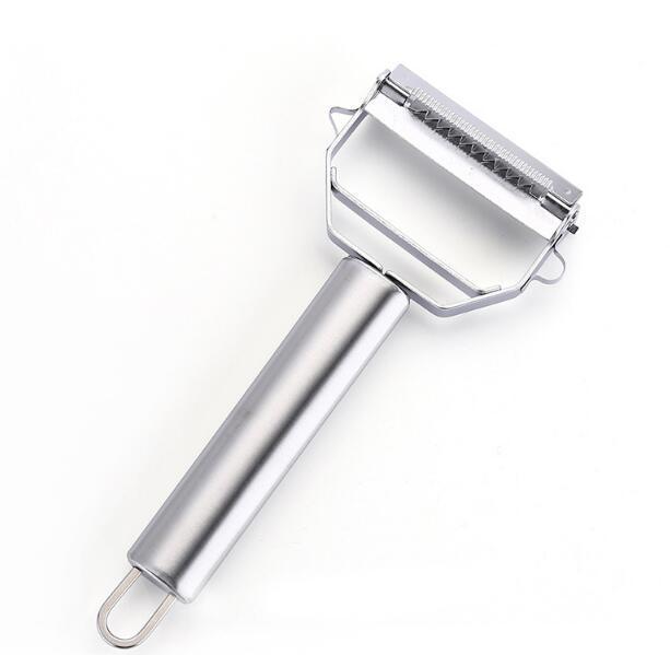 2 in1 Stainless Steel Potato Grater Julienne Peeler Kitchen Accessories Vegetables Peeler Double Planing Grater Kitchen Tools - HD Wireless Product #5