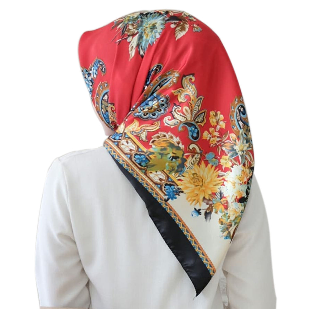 Fashion Simulation Silk Scarf Activity Gift Scarf 1618377252868