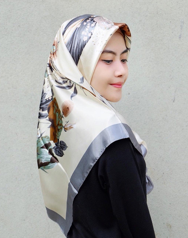 Fashion Simulation Silk Scarf Activity Gift Scarf 1618377253148