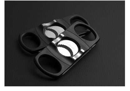 Cigar cutter Serrated double-edged cigar cutter Portable cigar cutter Cigar cutter blade design cigar cutter 1618387956695
