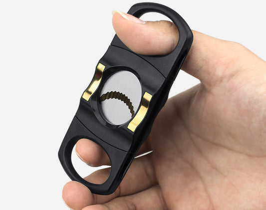 Cigar cutter Serrated double-edged cigar cutter Portable cigar cutter Cigar cutter blade design cigar cutter 1618387956702