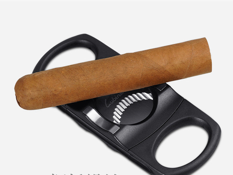 Cigar cutter Serrated double-edged cigar cutter Portable cigar cutter Cigar cutter blade design cigar cutter 1618387956714