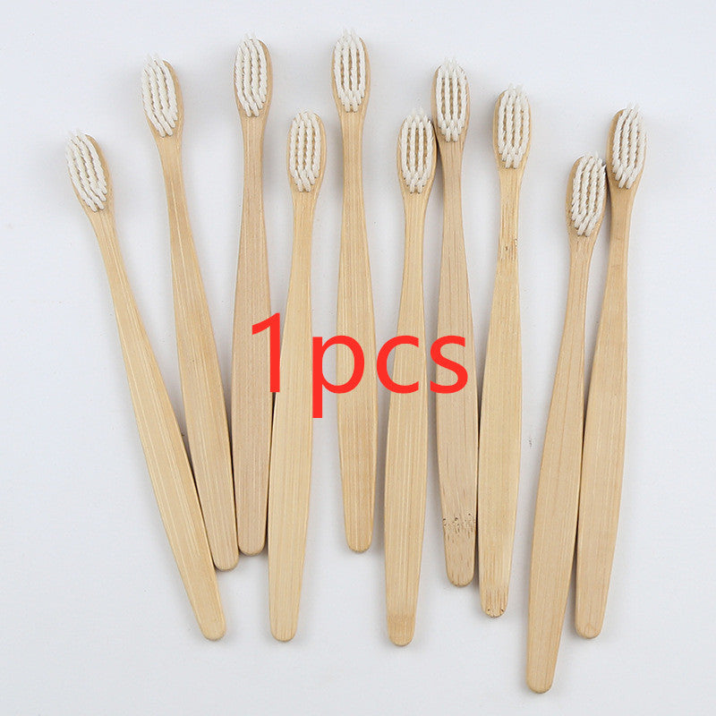Bamboo toothbrush rainbow bamboo toothbrush colorful bamboo toothbrush environmental protection bamboo handle toothbrush 1618