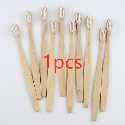 Bamboo toothbrush rainbow bamboo toothbrush colorful bamboo toothbrush environmental protection bamboo handle toothbrush 1618