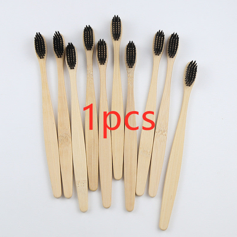Bamboo toothbrush rainbow bamboo toothbrush colorful bamboo toothbrush environmental protection bamboo handle toothbrush 1618