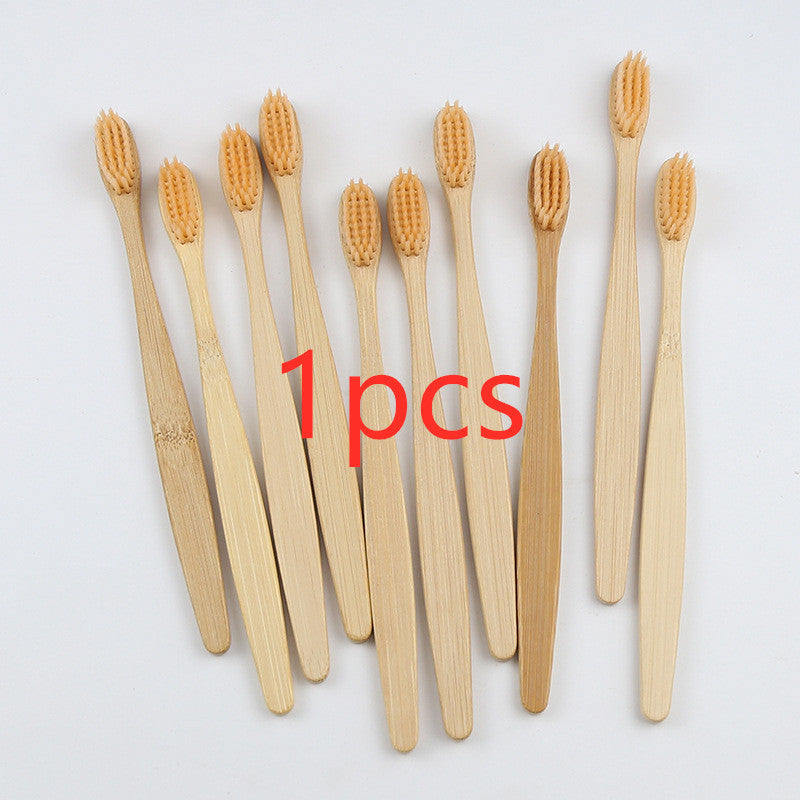 Bamboo toothbrush rainbow bamboo toothbrush colorful bamboo toothbrush environmental protection bamboo handle toothbrush 1618