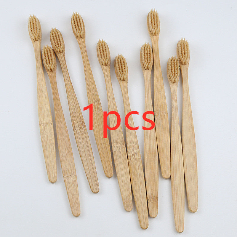 Bamboo toothbrush rainbow bamboo toothbrush colorful bamboo toothbrush environmental protection bamboo handle toothbrush 1618