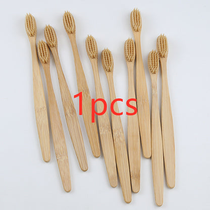 Bamboo toothbrush rainbow bamboo toothbrush colorful bamboo toothbrush environmental protection bamboo handle toothbrush 1618