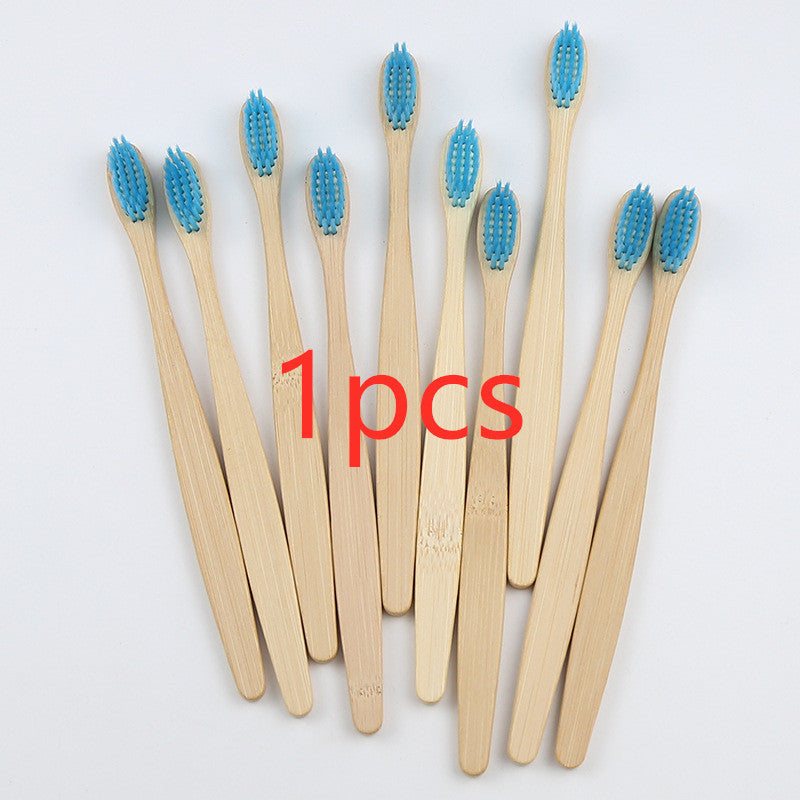 Bamboo toothbrush rainbow bamboo toothbrush colorful bamboo toothbrush environmental protection bamboo handle toothbrush 1618
