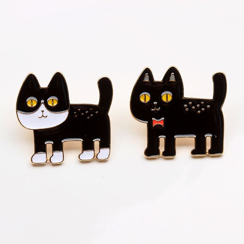 Bag Accessories Cartoon Dripping Oil Cute Alien Cat Brooch Japanese Badge Pin Badge Custom Wholesale 1618446419617