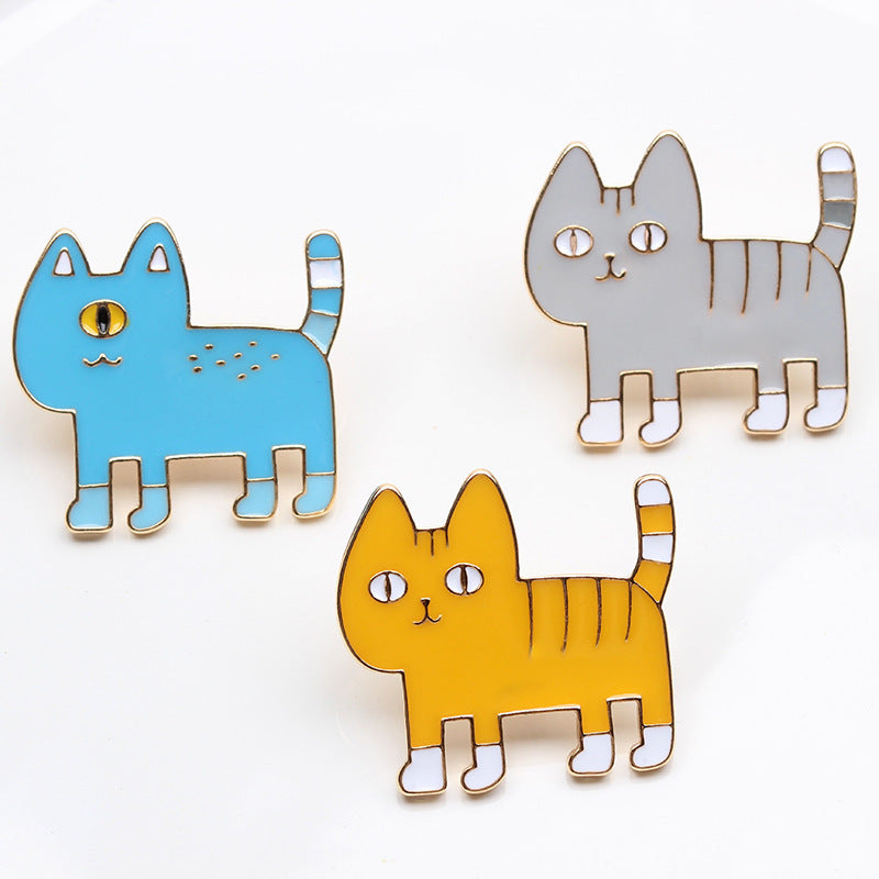 Bag Accessories Cartoon Dripping Oil Cute Alien Cat Brooch Japanese Badge Pin Badge Custom Wholesale 1618446419619