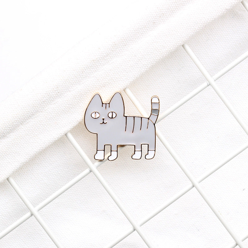 Bag Accessories Cartoon Dripping Oil Cute Alien Cat Brooch Japanese Badge Pin Badge Custom Wholesale 1618446420086
