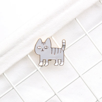 Bag Accessories Cartoon Dripping Oil Cute Alien Cat Brooch Japanese Badge Pin Badge Custom Wholesale 1618446420086