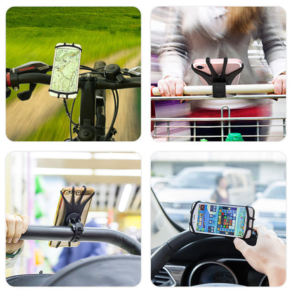 Mobile Phone Holder 360 Rotating Silicone Bicycle Scooter Mobile Phone Navigation Bracket - 图片 5