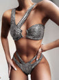 Sm-1952 Bikini Sexy Bikini Bronzing Fabric Snake Pattern Swimsuit Ladies One-Piece Swimwear New 1618458950544 5884c97f d077 4