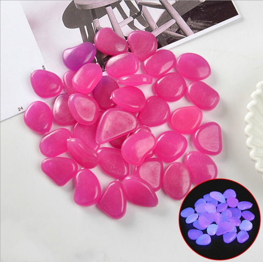 Luminous Stones Fluorescent Aquarium Pebbles Fish Tank Garden Luminous Stones 1618458975367