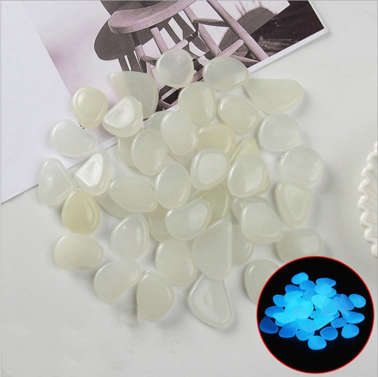 Luminous Stones Fluorescent Aquarium Pebbles Fish Tank Garden Luminous Stones 1618458975379