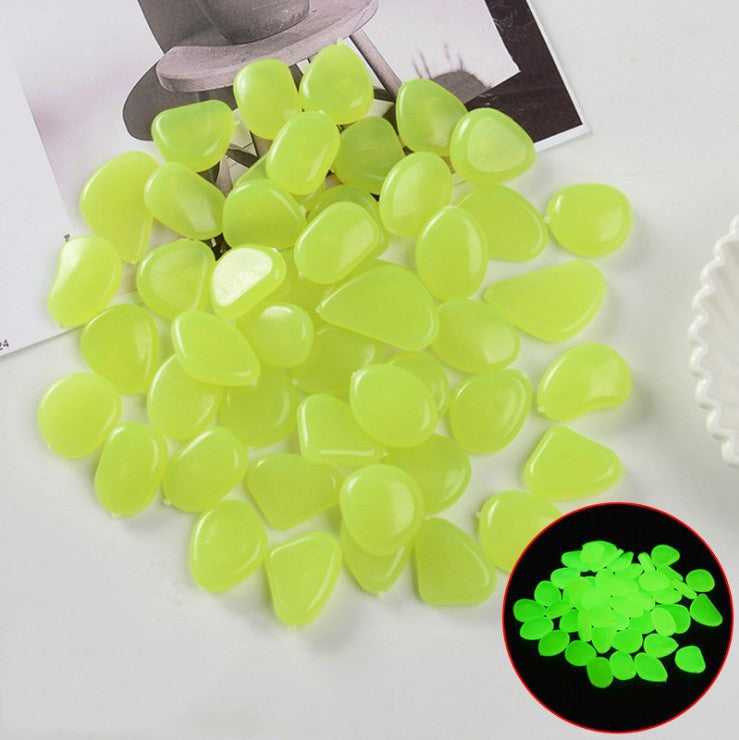 Luminous Stones Fluorescent Aquarium Pebbles Fish Tank Garden Luminous Stones 1618458975666
