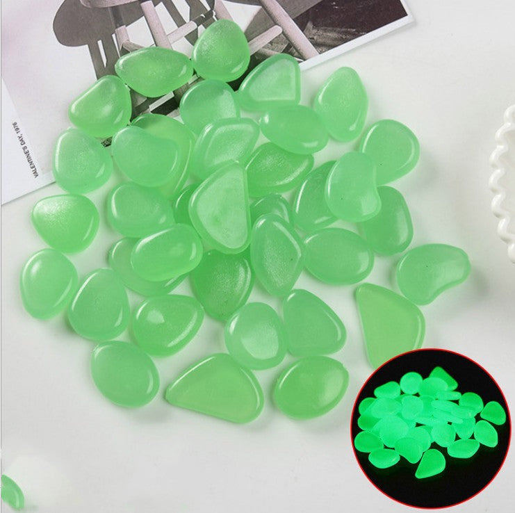 Luminous Stones Fluorescent Aquarium Pebbles Fish Tank Garden Luminous Stones 1618458975675
