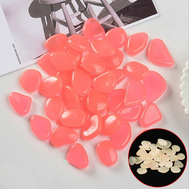 Luminous Stones Fluorescent Aquarium Pebbles Fish Tank Garden Luminous Stones 1618458975683