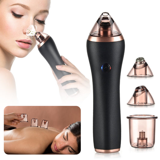 4 in 1 Body Guasha Cupping Blackhead Remover Machine Facial Pore Deep Cleansing Beauty Skin Care - HD Wireless Product #1